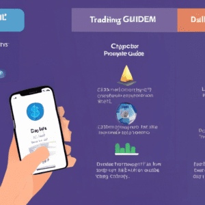 ## DALL-E Prompts for Crypto Trading: A Beginner's GuidennHere are a few DALL-E prompts, going from literal to conceptual:nn**Literal:**nn1. **A beginner's guide to cryptocurrency trading, depicted as a simple illustrated guide with charts and graphs.**n2. **A hand holding a smartphone displaying a cryptocurrency trading app with a confused person looking at it.**nn**Conceptual:**nn1. **A rollercoaster ride through a landscape made of cryptocurrency symbols, Bitcoin, Ethereum, etc., representing the volatile nature of crypto trading.**n2. **A maze with cryptocurrency symbols at its center, illustrating the complex world of crypto trading for beginners.**n3. **A seedling growing out of a pile of coins, representing the potential for growth in crypto trading.**n4. **A person standing at the edge of a diving board looking down at a pool of cryptocurrency symbols, illustrating the leap of faith beginners take in crypto trading.** nnRemember to add specific details to your prompts to achieve a unique and compelling image!